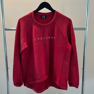 Nux brand CycleBar sweatshirt